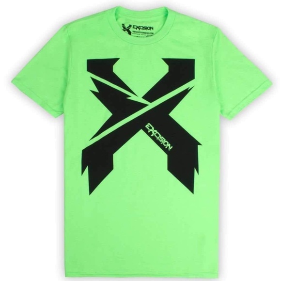 Neon Green and black Excision Tee unisex sizing - Picture 1 of 2